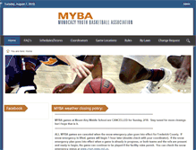 Tablet Screenshot of monocacyyouthbasketball.com